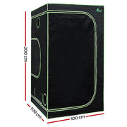 Green Fingers Grow Tent 100x100x200CM Hydroponics Kit Indoor Plant Room System GT-D-100X100X200
