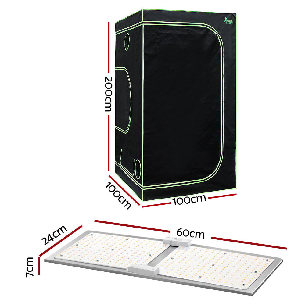 Greenfingers Grow Tent Light Kit 100x100x200CM 220W LED Full Spectrum GT-D-100X100X200-BOARD-220-DIM