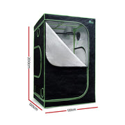 Green Fingers Grow Tent 120x120x200CM Hydroponics Kit Indoor Plant Room System GT-D-120X120X200
