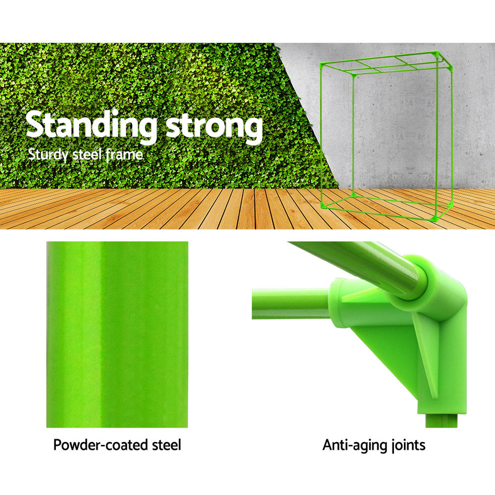 Green Fingers Grow Tent 120x120x200CM Hydroponics Kit Indoor Plant Room System GT-D-120X120X200