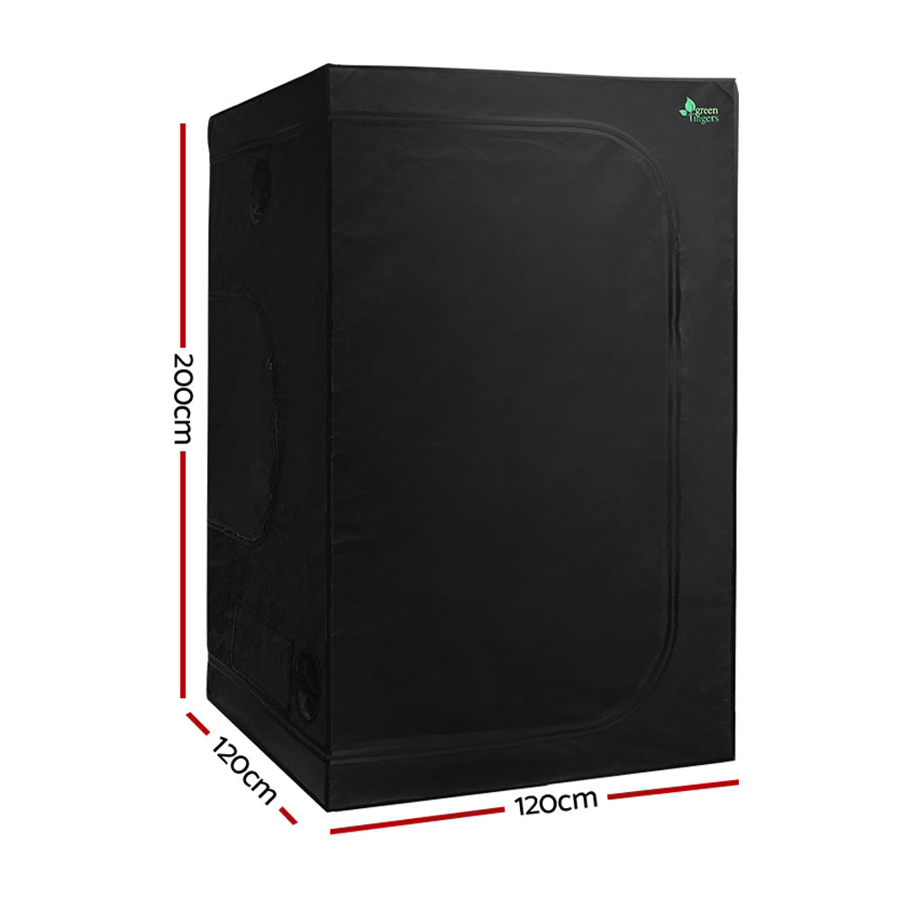 Greenfingers Grow Tent 120x120x200CM Hydroponics Kit Indoor Grow System Black GT-D-120X120X200-BK