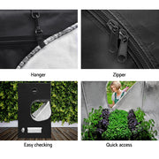 Greenfingers Grow Tent 120x120x200CM Hydroponics Kit Indoor Grow System Black GT-D-120X120X200-BK