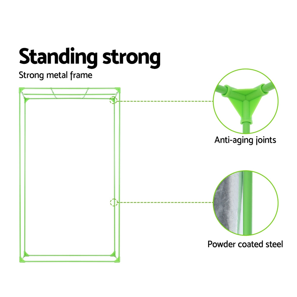Greenfingers Grow Tent 120x60x210CM Height Adjustable Hydroponics Kit Indoor Grow System GT-D-120X60X180-210-DIY