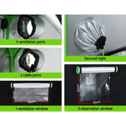 Greenfingers Grow Tent 120x60x210CM Height Adjustable Hydroponics Kit Indoor Grow System GT-D-120X60X180-210-DIY
