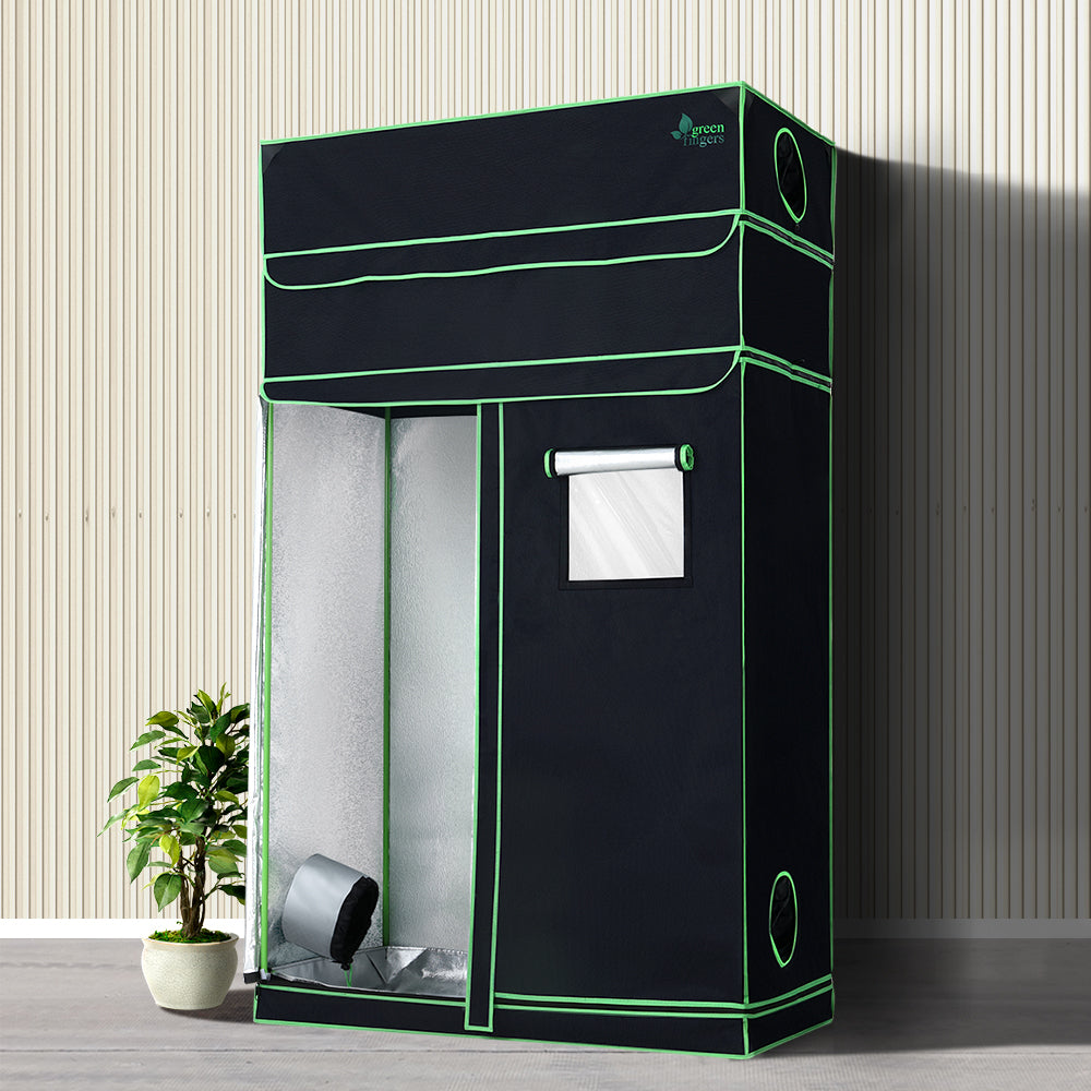 Greenfingers Grow Tent 120x60x210CM Height Adjustable Hydroponics Kit Indoor Grow System GT-D-120X60X180-210-DIY