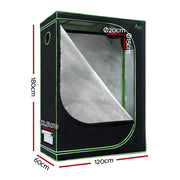 Greenfingers Grow Tent 120x60x180CM 1680D Hydroponics Kit Indoor Plant Room System GT-D-120X60X180-TOP