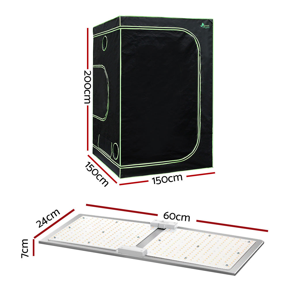 Greenfingers Grow Tent Light Kit 150x150x200CM 220W LED Full Spectrum GT-D-150X150X200-BOARD-220-DIM