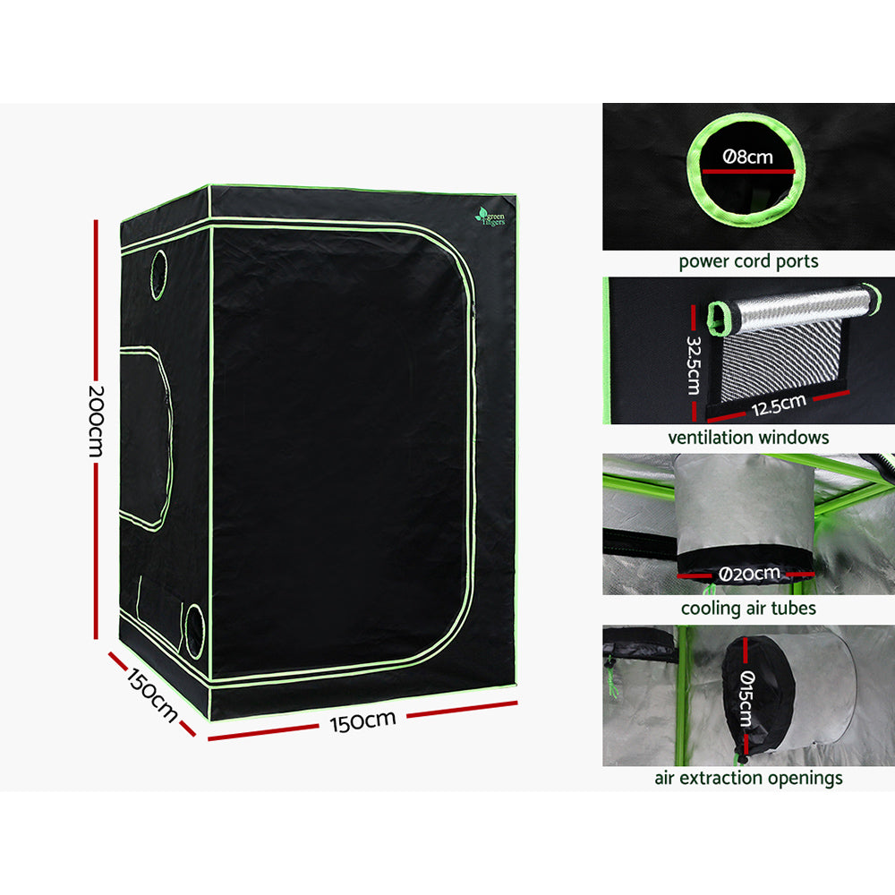 Greenfingers Grow Tent Light Kit 150x150x200CM 220W LED Full Spectrum GT-D-150X150X200-BOARD-220-DIM