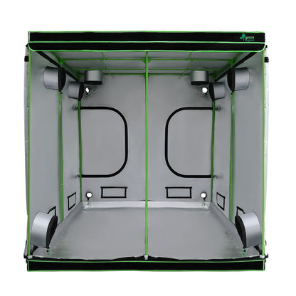 Green Fingers Grow Tent 200x200x200CM Hydroponics Kit Indoor Plant Room System GT-D-200X200X200