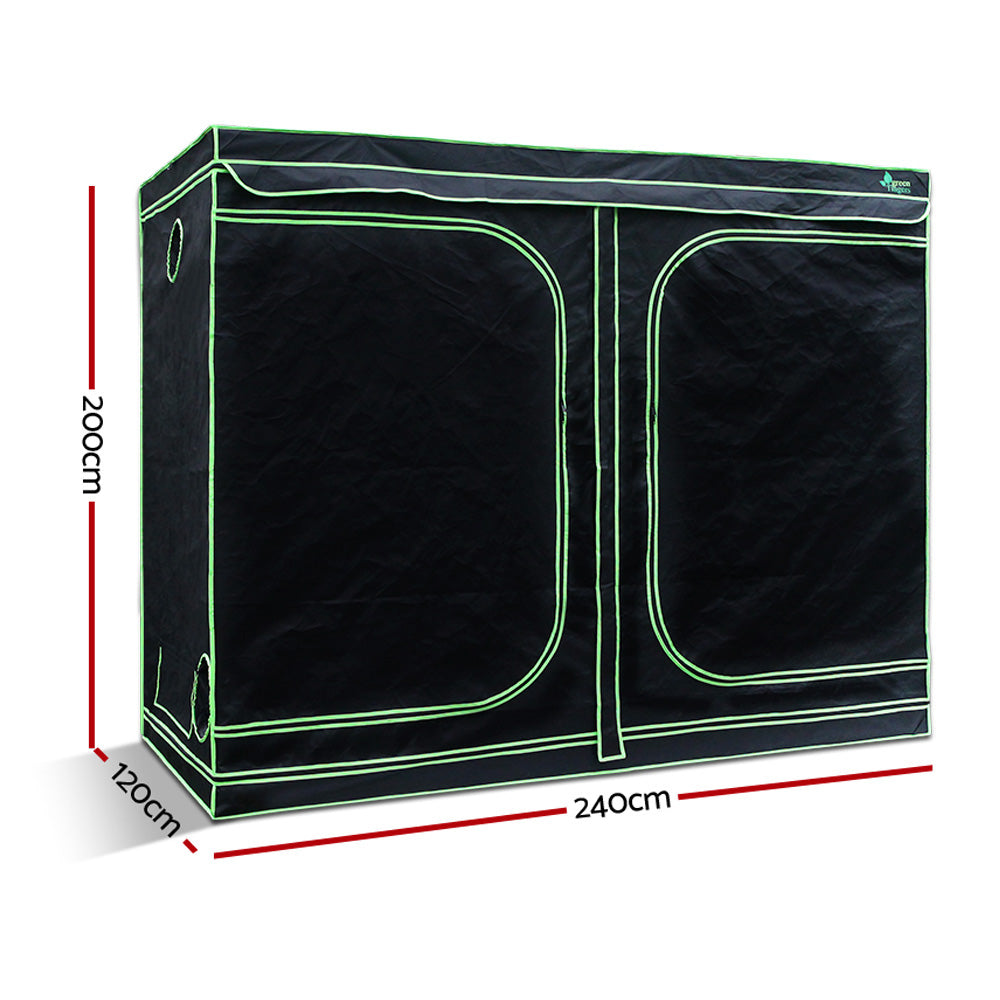 Greenfingers Grow Tent 240x120x200CM 1680D Hydroponics Kit Indoor Plant Room System GT-D-240X120X200-TOP