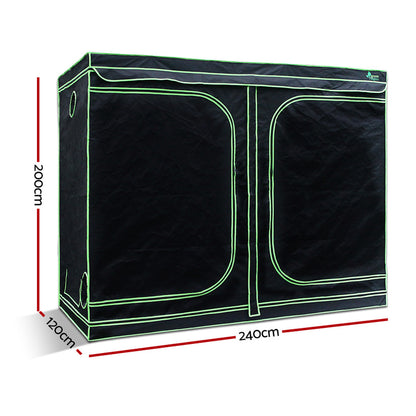 Greenfingers Grow Tent 240x120x200CM 1680D Hydroponics Kit Indoor Plant Room System GT-D-240X120X200-TOP