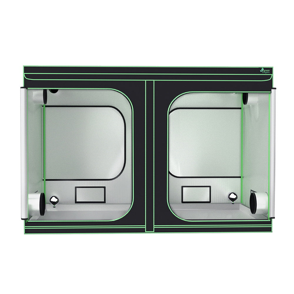 Green Fingers Grow Tent Kits 300x150x200cm Hydroponics Indoor Plant Grow System GT-D-300X150X200-BK