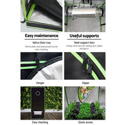 Green Fingers Grow Tent 90x90x180CM Hydroponics Kit Indoor Plant Room System GT-D-90X90X180