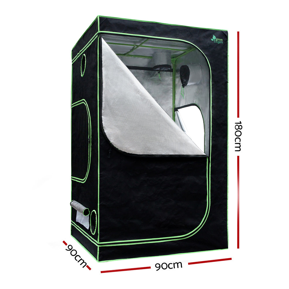 Greenfingers Grow Tent 900x90x180CM 1680D Hydroponics Kit Indoor Plant Room System GT-D-90X90X180-TOP