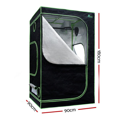 Greenfingers Grow Tent 900x90x180CM 1680D Hydroponics Kit Indoor Plant Room System GT-D-90X90X180-TOP