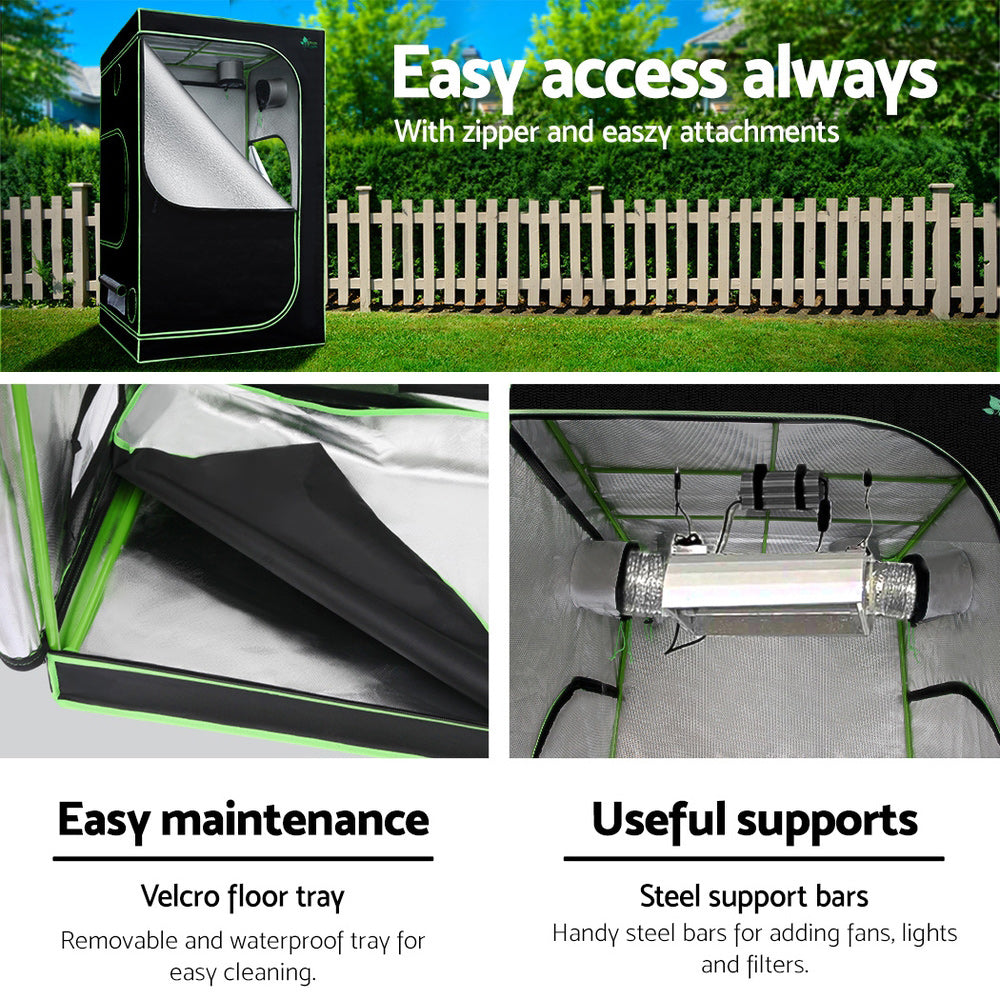 Greenfingers Grow Tent 900x90x180CM 1680D Hydroponics Kit Indoor Plant Room System GT-D-90X90X180-TOP