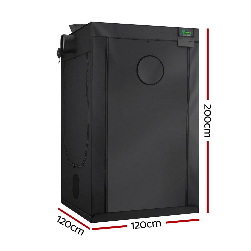 Green Fingers Grow Tent Kits 120x120x200cm Hydroponics Indoor Grow System GT-D-RO-120X120X200