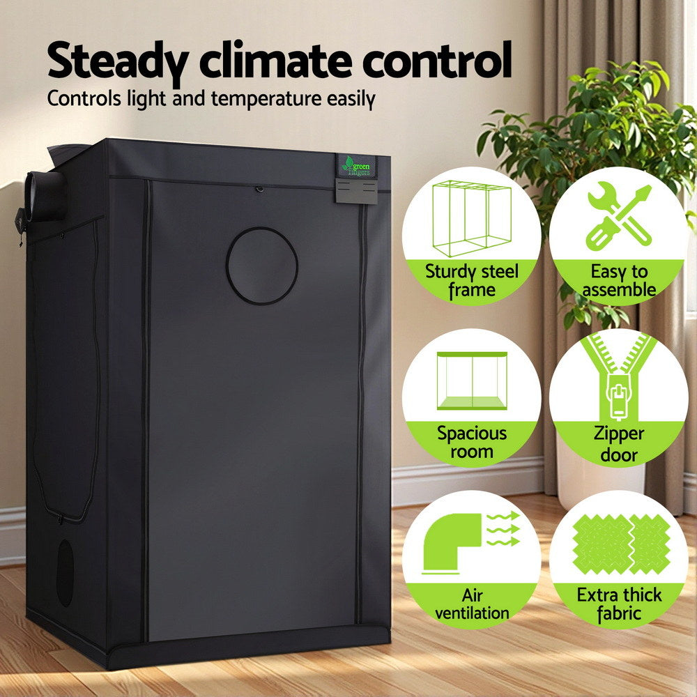 Green Fingers Grow Tent Kits 120x120x200cm Hydroponics Indoor Grow System GT-D-RO-120X120X200