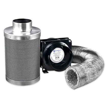 Green Fingers 6"Ventilation Kit Fan Hydroponics Grow Tent Kit Carbon Filter Duct,Green Fingers 6"Ventilation GT-KIT-VENT-6IN