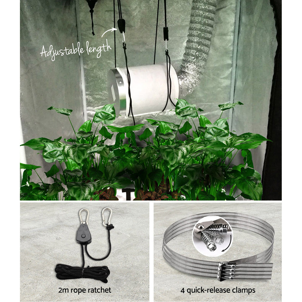 Green Fingers 6"Ventilation Kit Fan Hydroponics Grow Tent Kit Carbon Filter Duct,Green Fingers 6"Ventilation GT-KIT-VENT-6IN