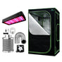 Greenfingers Grow Tent Light Kit 120x120x200CM 1200W LED 6" Vent Fan,Greenfingers Grow Tent Light Kit LED GT-TLK-120X120X200-1200-6IN