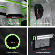 Green Fingers Grow Tent Light Kit 120x120x200CM 2000W LED 6" Vent Fan,Green Fingers Grow Tent Light Kit LED GT-TLK-120X120X200-2000-6IN