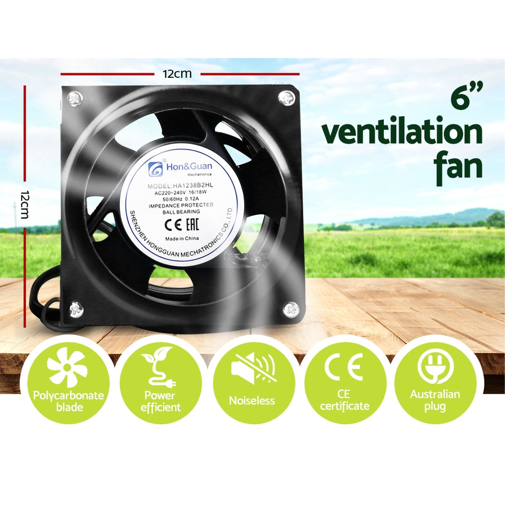 Green Fingers Grow Tent Light Kit 120x120x200CM 2000W LED 6" Vent Fan,Green Fingers Grow Tent Light Kit LED GT-TLK-120X120X200-2000-6IN