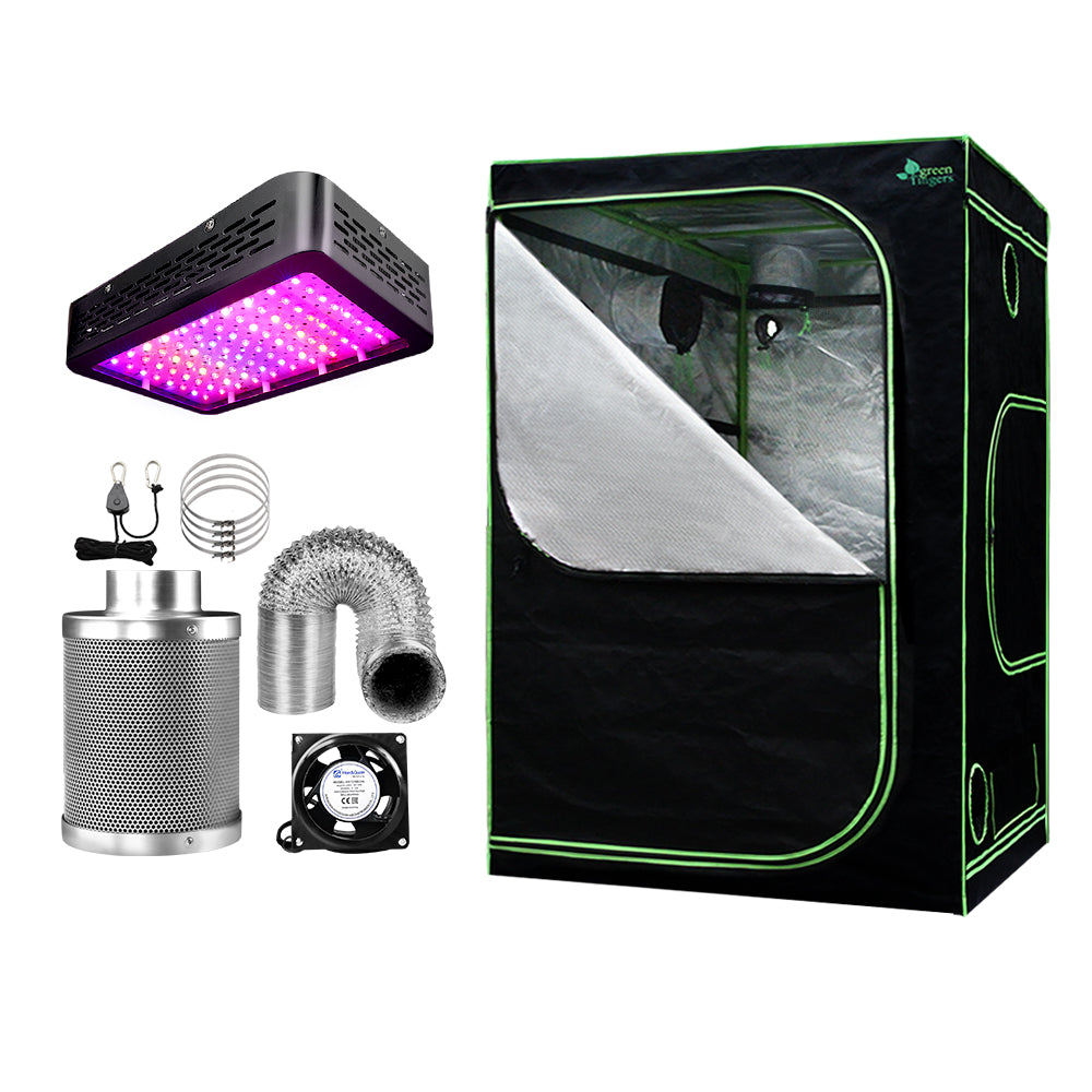 Green Fingers Grow Tent Light Kit 150x150x200CM 1000W LED 6" Vent Fan,Green Fingers Grow Tent Light Kit LED GT-TLK-150X150X200-1000-6IN