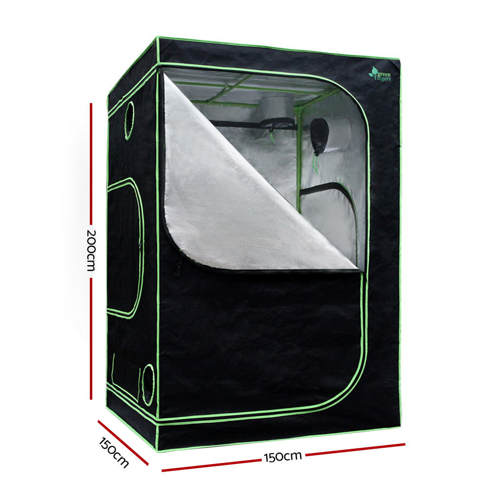 Green Fingers Grow Tent Light Kit 150x150x200CM 2000W LED 4" Vent Fan,Green Fingers Grow Tent Light Kit LED GT-TLK-150X150X200-2000-4IN