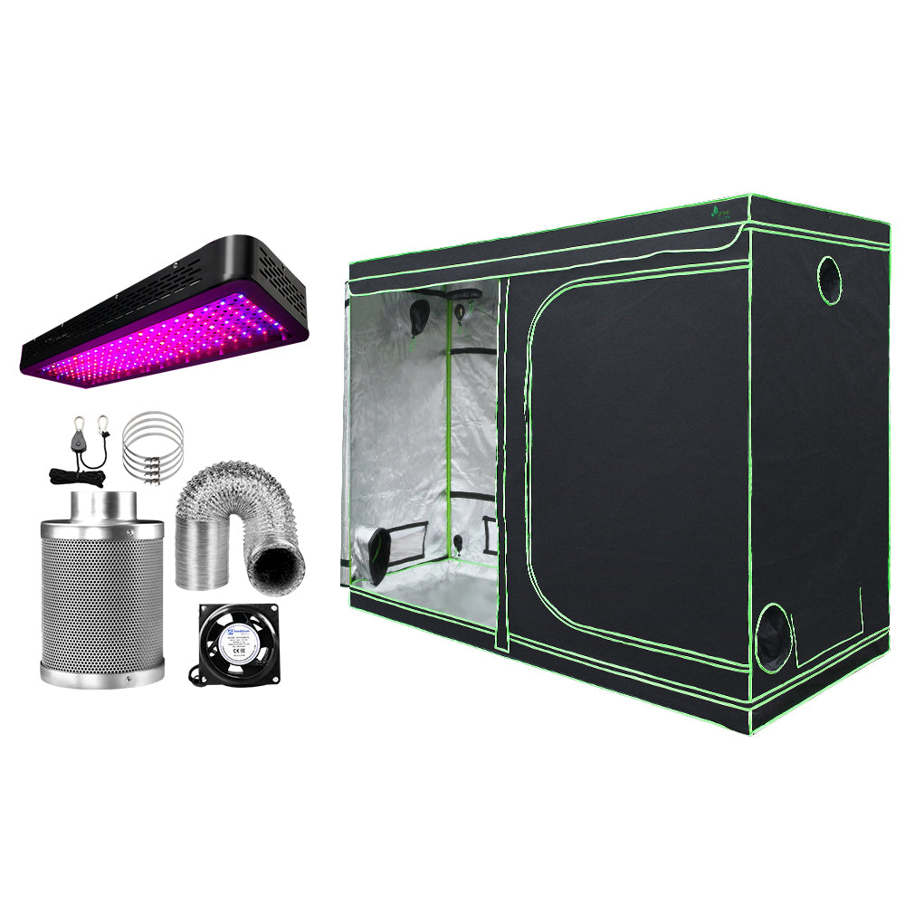 Green Fingers Grow Tent Light Kit 280x140x200CM 2000W LED 6" Vent Fan,Green Fingers Grow Tent Light Kit LED GT-TLK-280X140X200-2000-6IN