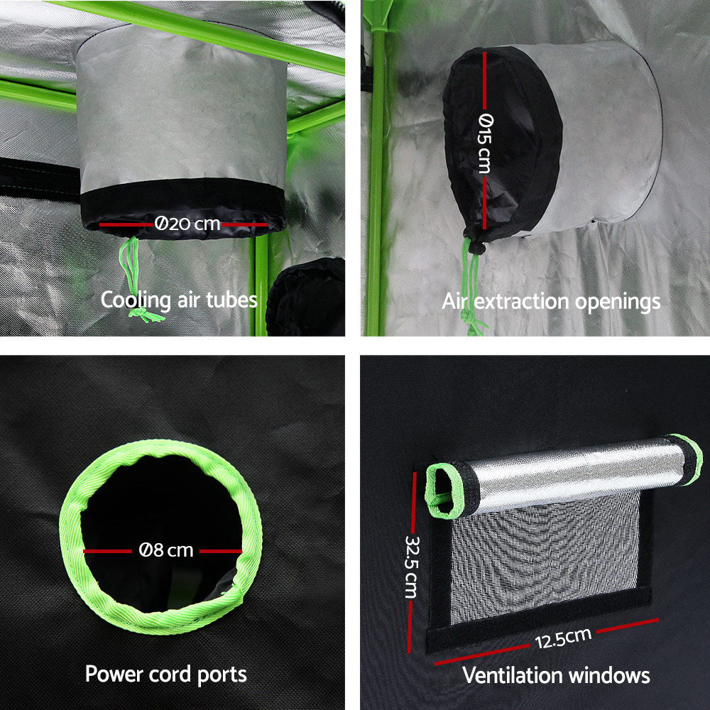 Green Fingers Grow Tent Light Kit 80x80x160CM 1000W LED 4" Vent Fan,Green Fingers Grow Tent Light Kit LED GT-TLK-80X80X160-1000-4IN
