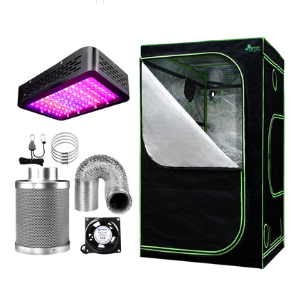 Green Fingers Grow Tent Light Kit 90x90x180CM 1000W LED 6" Vent Fan,Green Fingers Grow Tent Light Kit LED GT-TLK-90X90X180-1000-6IN