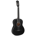 Alpha 39 Inch Classical Guitar Wooden Body Nylon String Beginner Gift Black GUITAR-D-39-BK