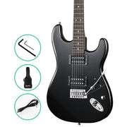 Alpha 41 Inch Electirc Guitar Humbucker Pickup Switch Full Size Black GUITAR-D-41-ELEC-BK