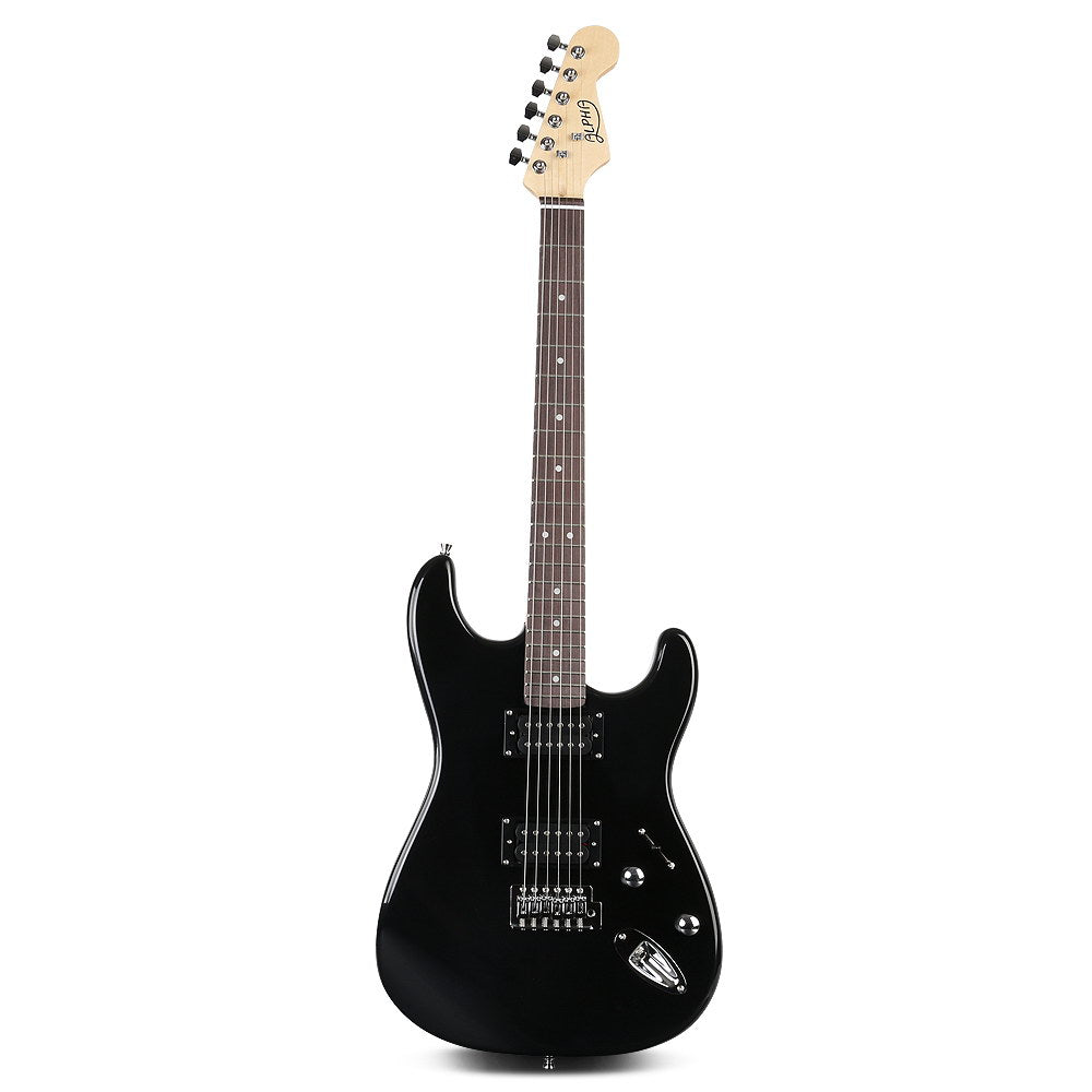 Alpha 41 Inch Electirc Guitar Humbucker Pickup Switch Full Size Black GUITAR-D-41-ELEC-BK