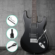 Alpha 41 Inch Electirc Guitar Humbucker Pickup Switch Full Size Black GUITAR-D-41-ELEC-BK
