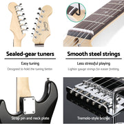 Alpha 41 Inch Electirc Guitar Humbucker Pickup Switch Amplifier Skull Pattern GUITAR-D-41-ELEC-BK-ACC