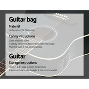 Alpha 41 Inch Acoustic Guitar Equaliser Electric Output Cutaway w/ Stand Black GUITAR-D-41-EQ-BK-CAPO