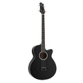 Alpha 43" Acoustic Bass Guitar Black 4-Band EQ GUITAR-E-43-EQ-BASS-BK