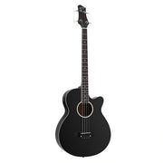 Alpha 43" Acoustic Bass Guitar Black 4-Band EQ GUITAR-E-43-EQ-BASS-BK