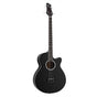 Alpha 43" Acoustic Bass Guitar Black 4-Band EQ GUITAR-E-43-EQ-BASS-BK