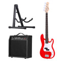 Alpha Electric Guitar Bass 47 Inch Set Kit 40W Bass Guitar Amplifier Guitar Stand Folding GUITAR-E-47-BASS-ACC-CAPO