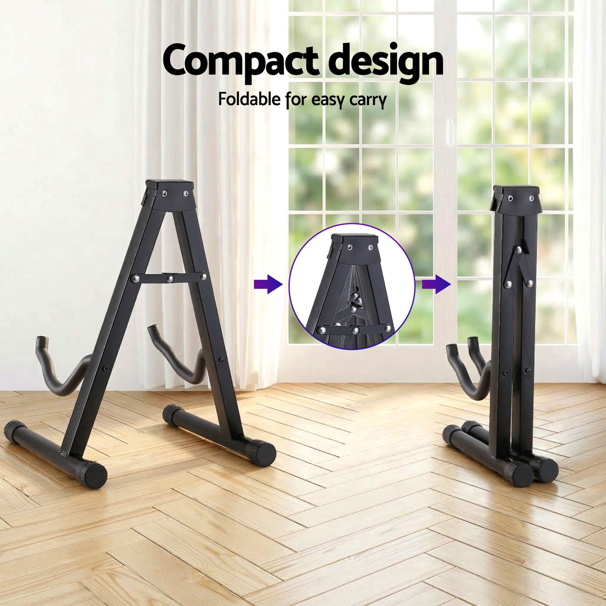 Alpha Electric Guitar Bass 47 Inch Set Kit 40W Bass Guitar Amplifier Guitar Stand Folding GUITAR-E-47-BASS-ACC-CAPO
