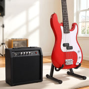 Alpha Electric Guitar Bass 47 Inch Set Kit 40W Bass Guitar Amplifier Guitar Stand Folding GUITAR-E-47-BASS-ACC-CAPO
