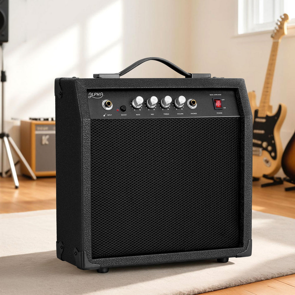 Alpha 40W Bass Guitar Amplifier Portable GUITAR-E-BASS-ACC