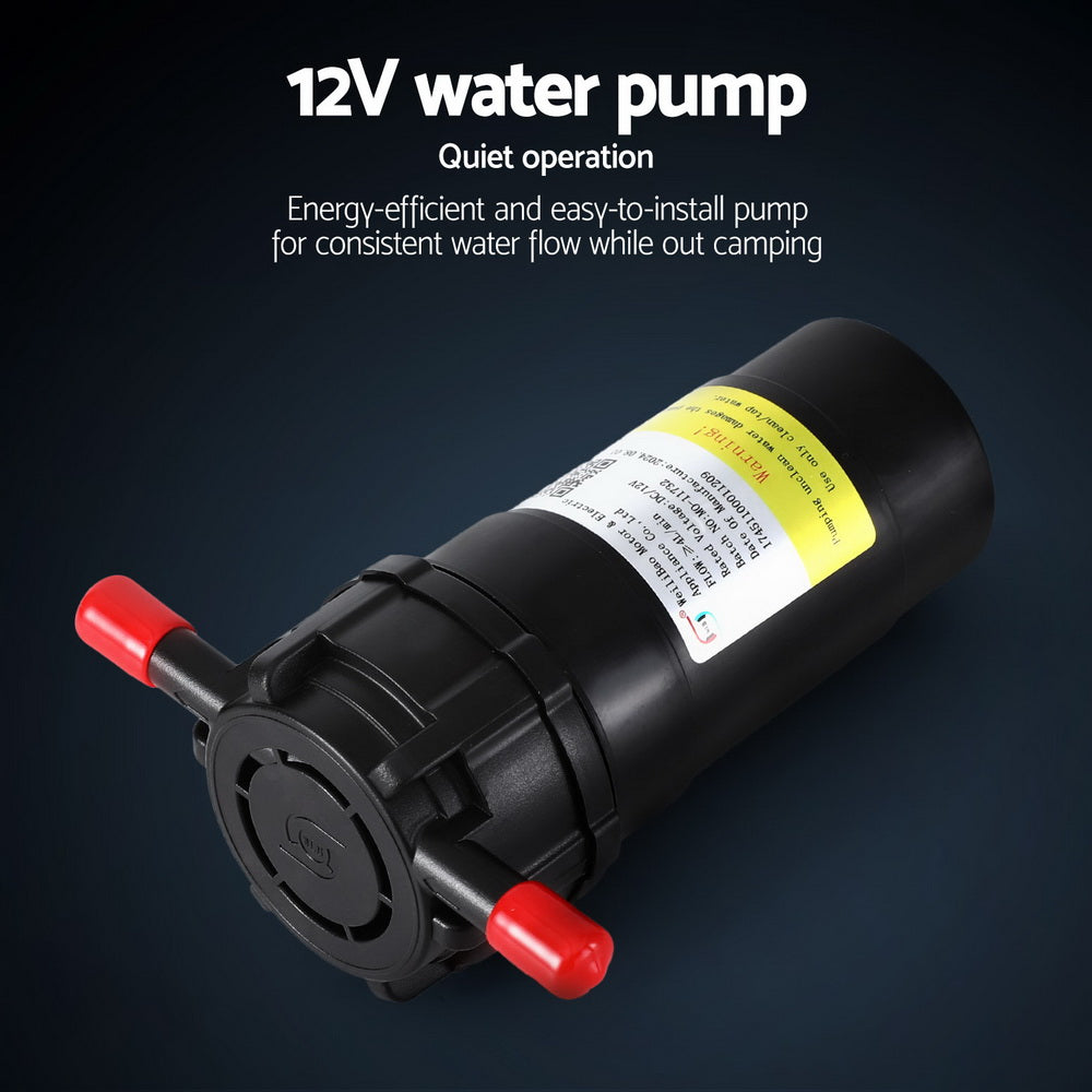 Devanti Portable Gas Water Heater LPG-powered System White With Pump GWH-A-LPG-4DZ-WH-PUMP