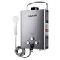 Devanti Portable Gas Water Heater With Pump LPG System Grey GWH-A-LPG-8L-BG-PUMP