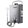 Devanti Portable Gas Water Heater LPG System Grey GWH-LPG-8L-SW-BG-DI