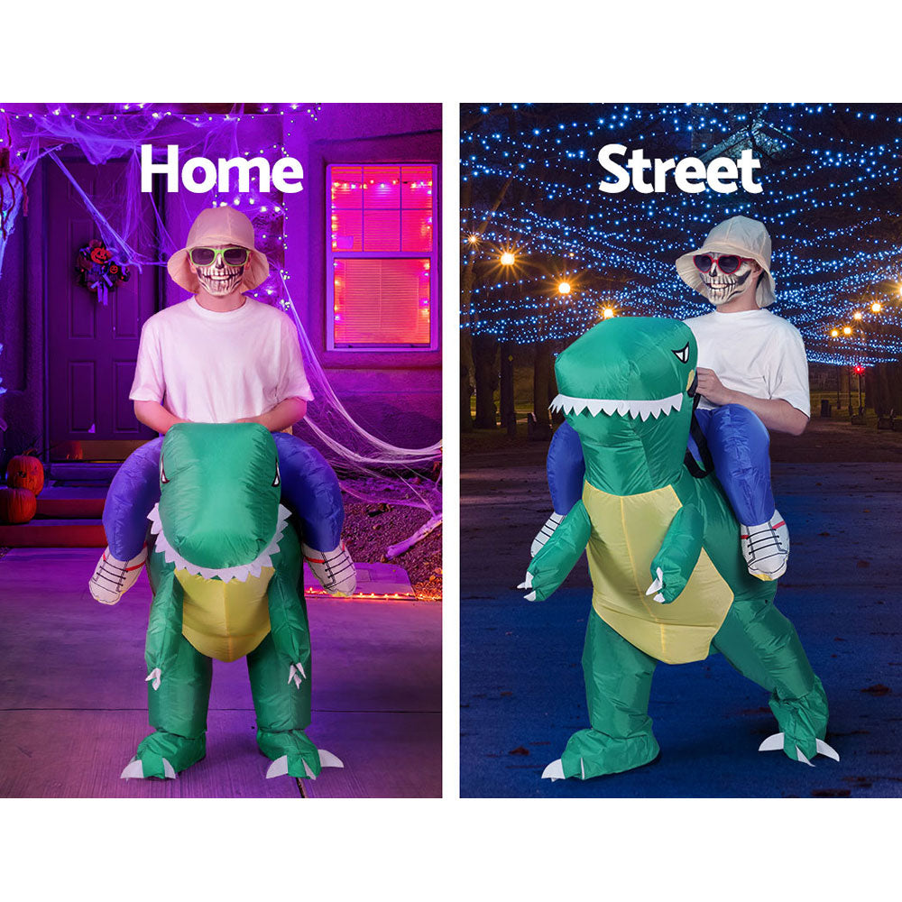 Inflatable Dinosaur Costume Adult Suit Blow Up Party Fancy Dress Halloween Cosplay HALO-INF-DNS-7FT