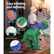 Inflatable Dinosaur Costume Adult Suit Blow Up Party Fancy Dress Halloween Cosplay HALO-INF-DNS-7FT
